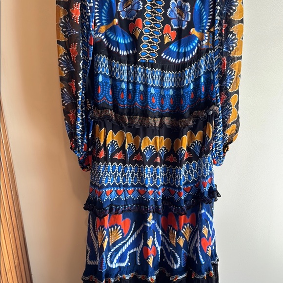 FARM Rio Maxi Dress - Multicolor blue and black M - Picture 5 of 13